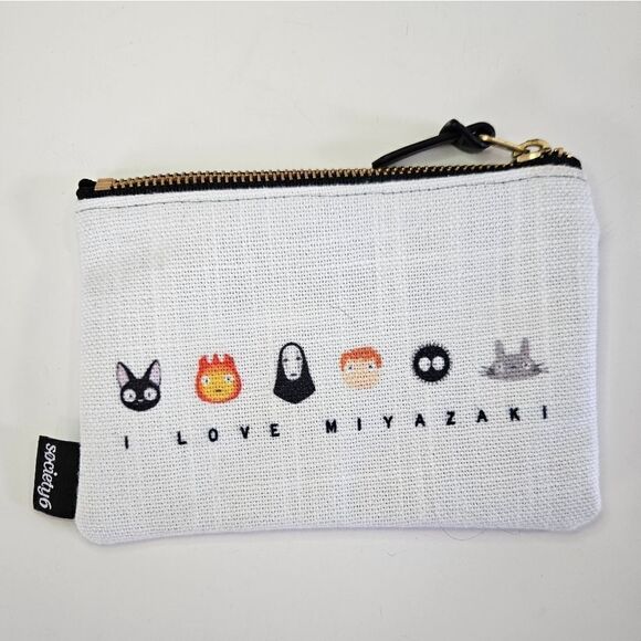 Society6 I Love Miyazaki and Friends Carry All Iphone Zipper Pouch Bag Clutch - Picture 2 of 9